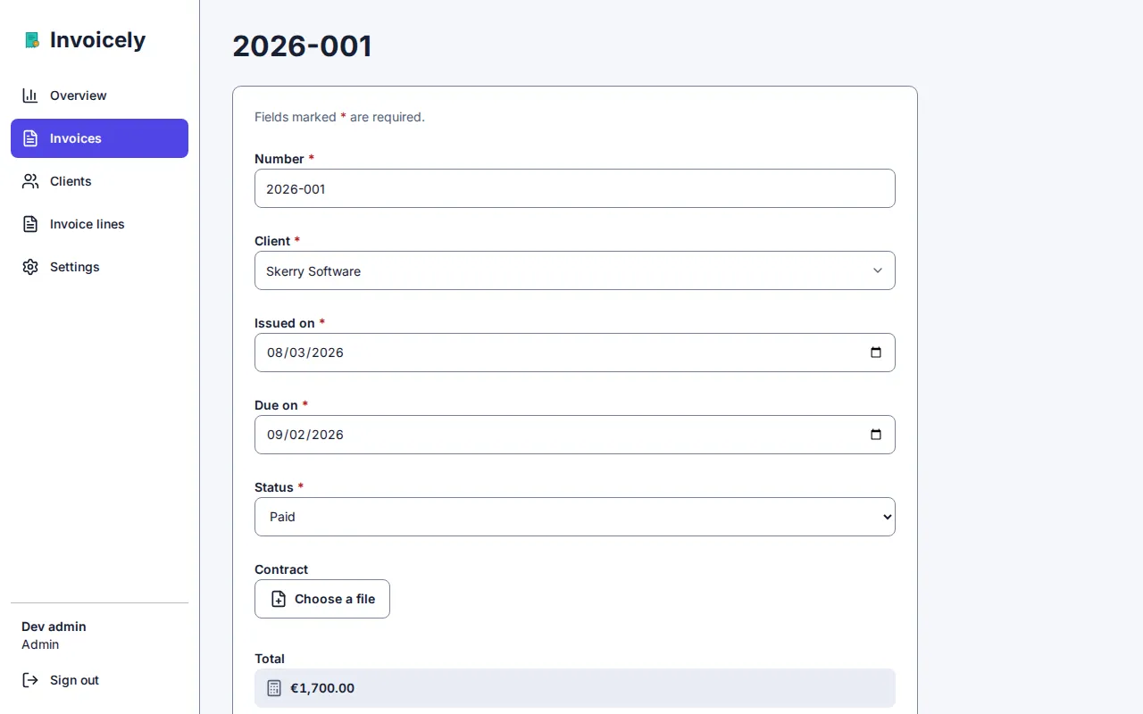 The Invoicing starter, picture 2